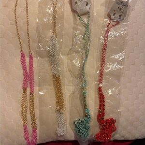 Multi-Color Chain Necklace Set